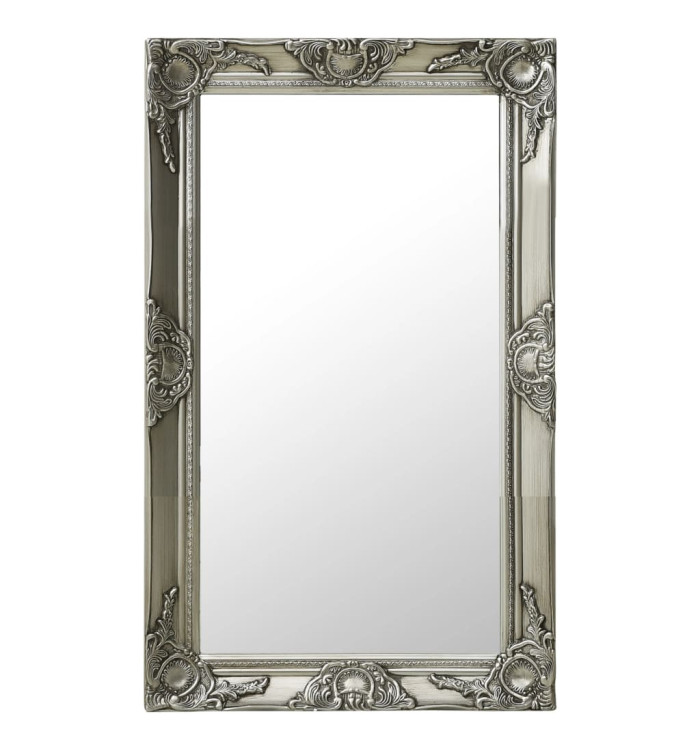 Miroir mural style baroque 50x80 cm Argenté | Mobilier & Déco