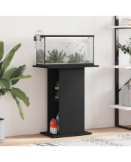 Support pour aquarium noir 60,5x36x72,5 cm bois d'ingénierie | Mobilier & Déco