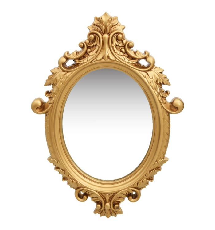Miroir mural style château 56x76 cm Doré | Mobilier & Déco