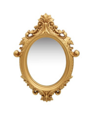 Miroir mural style château 56x76 cm Doré | Mobilier & Déco
