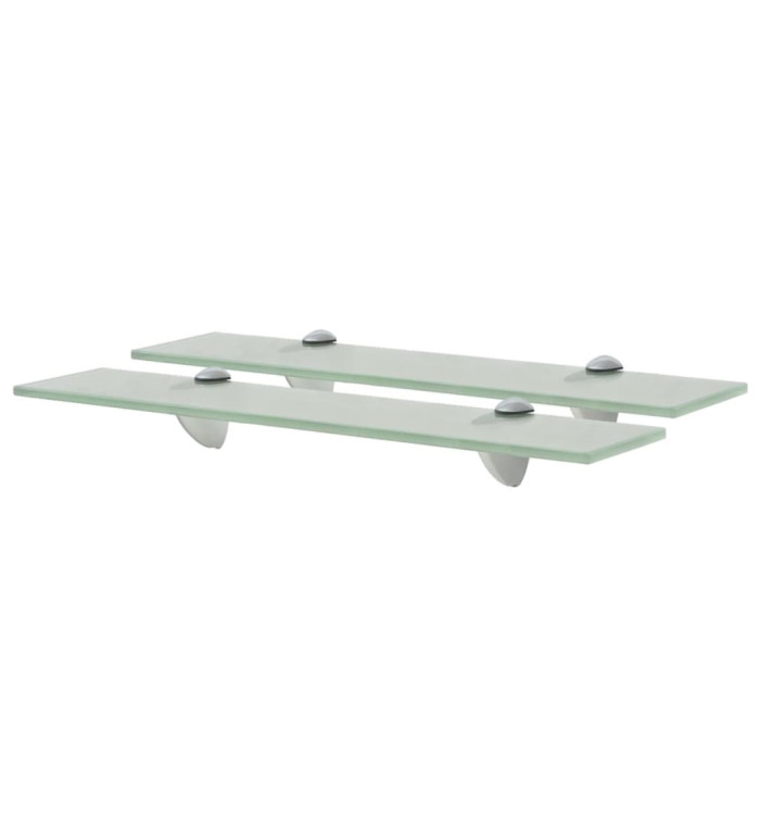 Étagères murales 2 pcs Verre 50 x 10 cm 8 mm | Mobilier & Déco