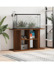 Support d'aquarium chêne marron 100x40x60 cm bois d'ingénierie | Mobilier & Déco