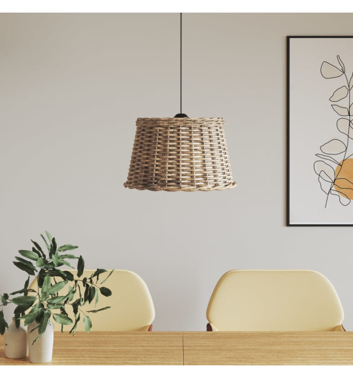 Abat-jour de plafonnier marron Ø45x28 cm osier | Mobilier & Déco