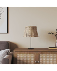 Abat-jour marron Ø25x17 cm osier | Mobilier & Déco