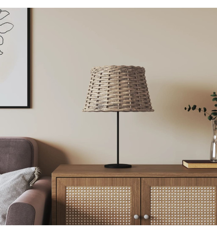 Abat-jour marron Ø38x23 cm osier | Mobilier & Déco