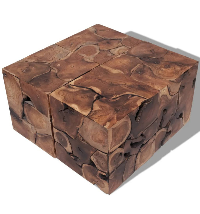 Tabourets/Table basse teck massif | Mobilier & Déco