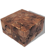 Tabourets/Table basse teck massif | Mobilier & Déco