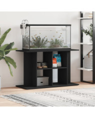 Support pour aquarium noir 100x40x60 cm bois d'ingénierie | Mobilier & Déco