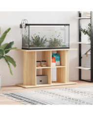 Support d'aquarium chêne sonoma 100x40x60cm bois d'ingénierie | Mobilier & Déco