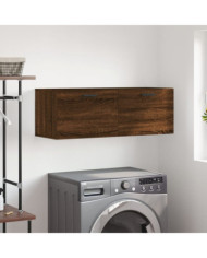 Armoire murale chêne marron 100x36,5x35 cm bois d'ingénierie | Mobilier & Déco