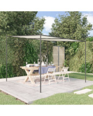 Belvédère blanc 3x3 m 180 g/m² tissu et acier | Mobilier & Déco