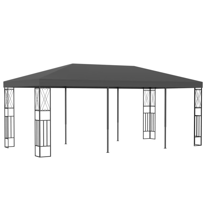 Belvédère 3x6 m Anthracite Tissu | Mobilier & Déco