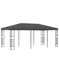 Belvédère 3x6 m Anthracite Tissu | Mobilier & Déco