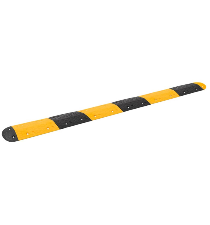Ralentisseur Jaune et noir 323x32,5x4 cm Caoutchouc | Mobilier & Déco