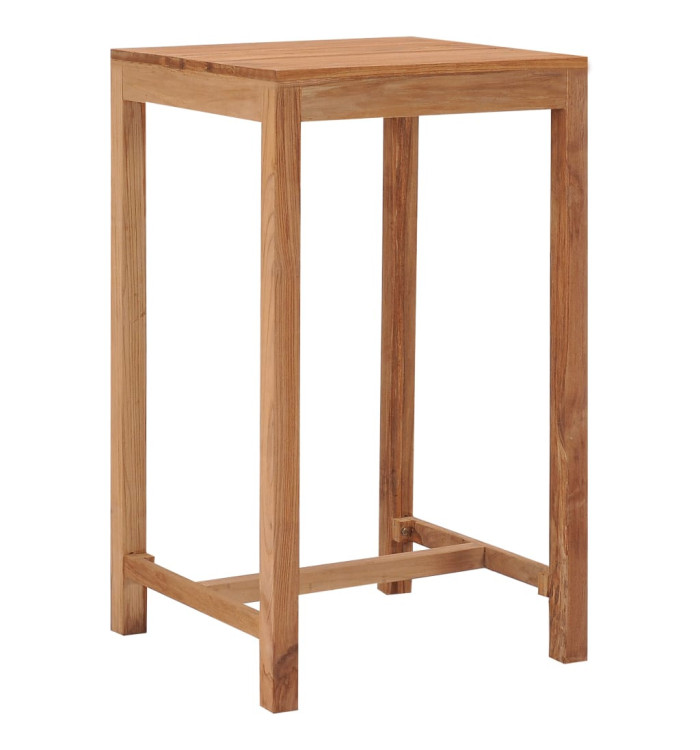 Table de bar de jardin 60x60x105 cm bois de teck solide | Mobilier & Déco