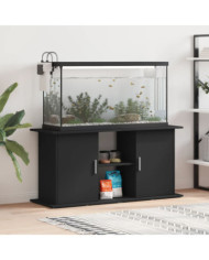 Support pour aquarium noir 121x41x58 cm bois d'ingénierie | Mobilier & Déco