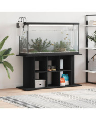 Support pour aquarium noir 120x40x60 cm bois d'ingénierie | Mobilier & Déco