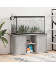 Support pour aquarium sonoma gris 121x41x58cm bois d'ingénierie | Mobilier & Déco