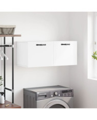 Armoire murale blanc 80x36,5x35 cm bois d'ingénierie | Mobilier & Déco