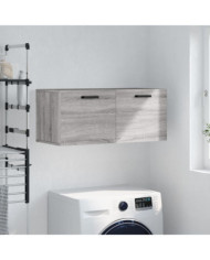 Armoire murale sonoma gris 80x36,5x35 cm bois d'ingénierie | Mobilier & Déco