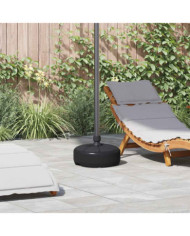Socle de parasol Rempli de sable/d'eau 15 L Noir | Mobilier & Déco