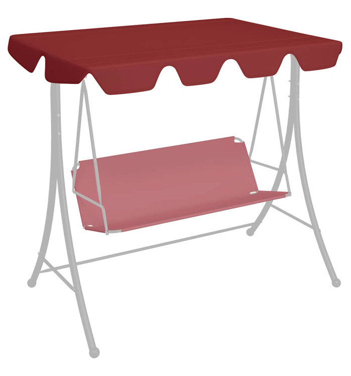 Toit de rechange balançoire bordeaux 188/168x145/110 cm | Mobilier & Déco