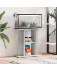 Support pour aquarium gris béton 60x30x60 cm bois d'ingénierie | Mobilier & Déco