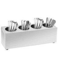 Porte-couverts 4 grilles Rectangulaire Acier inoxydable | Mobilier & Déco