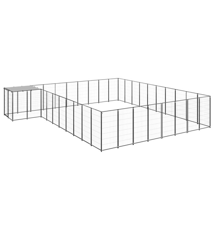 Chenil Noir 25,41 m² Acier | Mobilier & Déco