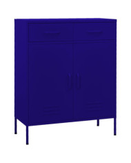 Armoire de rangement Bleu marine 80x35x101,5 cm Acier | Mobilier & Déco