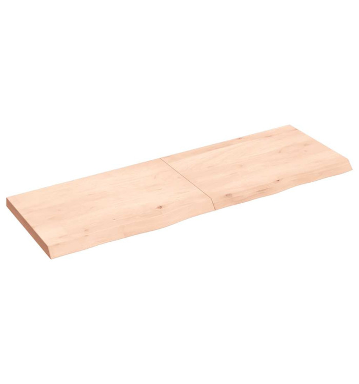 Étagère murale 120x40x(2-4) cm bois de chêne massif non traité | Mobilier & Déco