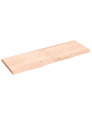 Étagère murale 120x40x(2-4) cm bois de chêne massif non traité | Mobilier & Déco