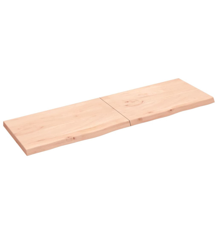 Étagère murale 200x60x(2-6) cm bois de chêne massif non traité | Mobilier & Déco