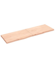 Étagère murale 200x60x(2-6) cm bois de chêne massif non traité | Mobilier & Déco