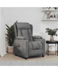 Fauteuil de massage Gris foncé Tissu | Mobilier & Déco