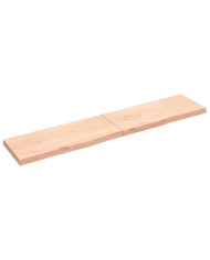 Étagère murale 200x40x(2-6) cm bois de chêne massif non traité | Mobilier & Déco