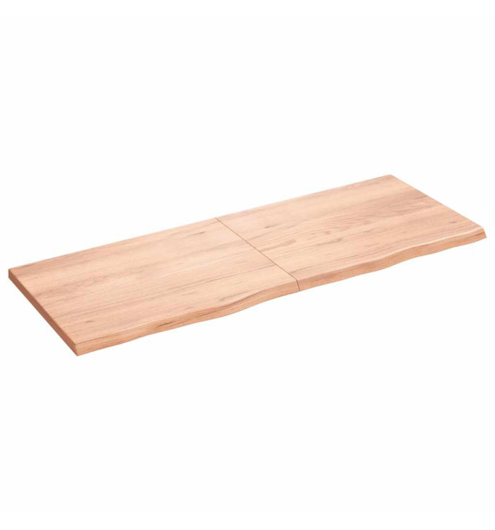 Étagère murale marron clair bois chêne massif traité | Mobilier & Déco