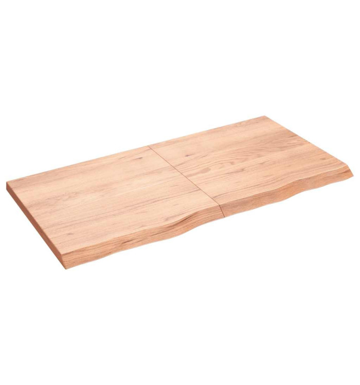 Étagère murale marron clair bois chêne massif traité | Mobilier & Déco