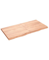 Étagère murale marron clair bois chêne massif traité | Mobilier & Déco
