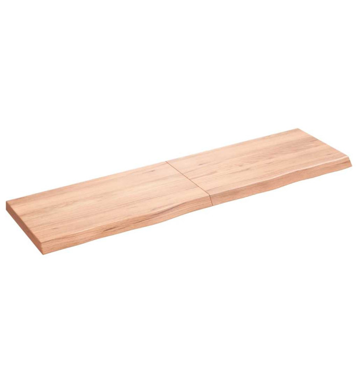 Étagère murale marron clair bois chêne massif traité | Mobilier & Déco
