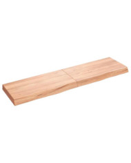 Étagère murale marron clair bois chêne massif traité | Mobilier & Déco