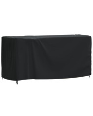 Housse de salon de jardin noir 180x70x90 cm imperméable 420D | Mobilier & Déco
