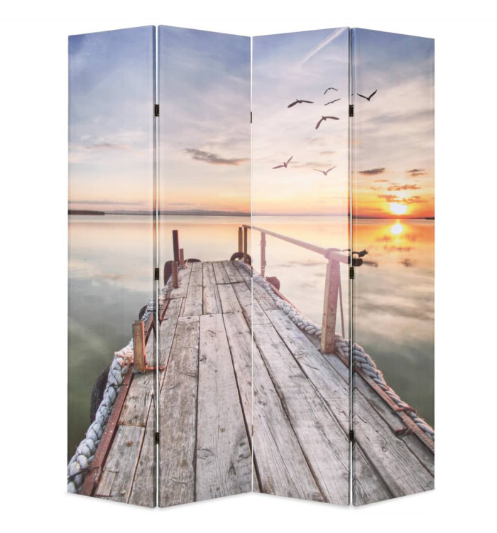 Cloison de séparation pliable 160 x 170 cm Lac | Mobilier & Déco
