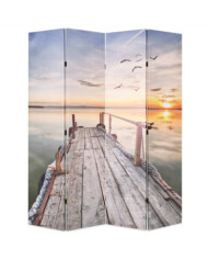 Cloison de séparation pliable 160 x 170 cm Lac | Mobilier & Déco