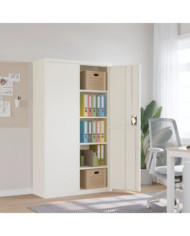 Classeur blanc 105x40x180 cm acier | Mobilier & Déco