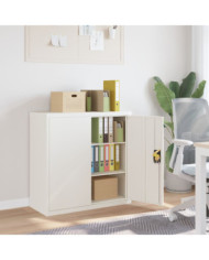 Classeur blanc 90x40x90 cm acier | Mobilier & Déco