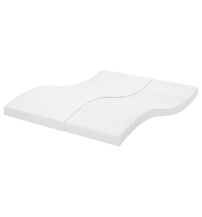 Matelas en mousse blanc 160x200 cm 7 zones dureté 20 ILD | Mobilier & Déco