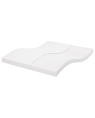Matelas en mousse blanc 160x200 cm 7 zones dureté 20 ILD | Mobilier & Déco