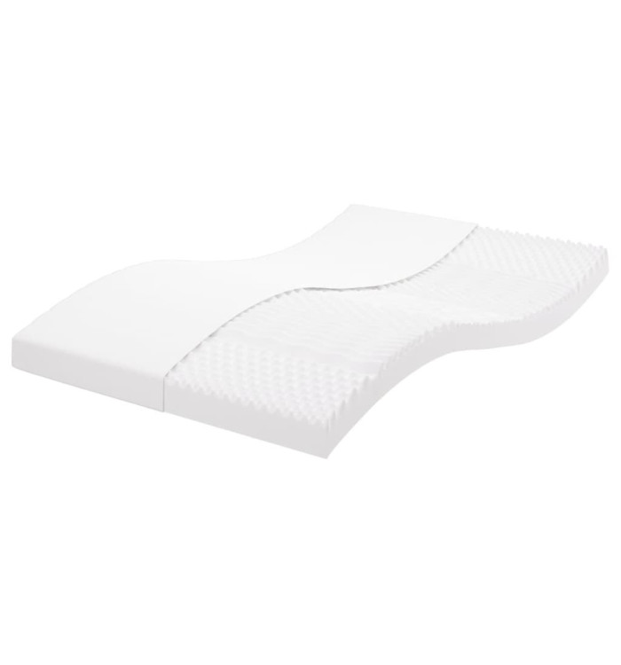 Matelas en mousse blanc 140x190 cm 7 zones dureté 20 ILD | Mobilier & Déco
