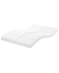 Matelas en mousse blanc 140x190 cm 7 zones dureté 20 ILD | Mobilier & Déco